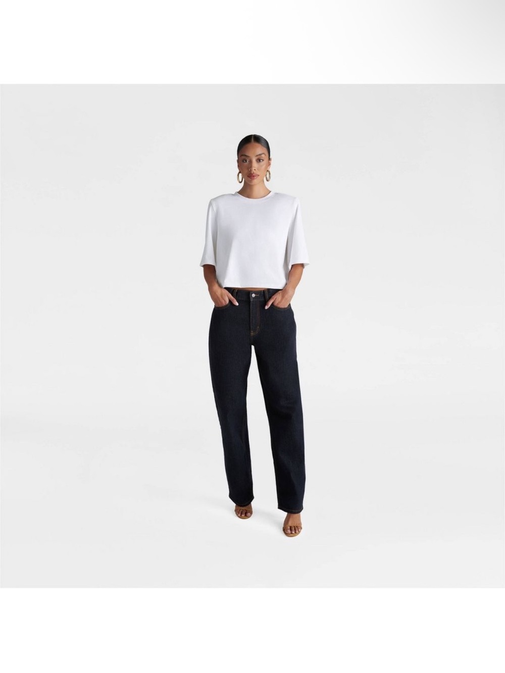 KBB by KAHLANA Women Mid-Rise Wide Leg 'The Kahlana Jean' sz 12